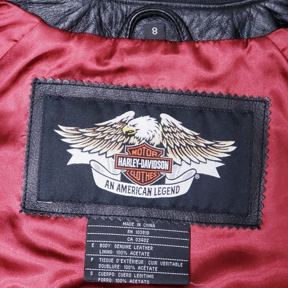 💰SOLD💰1/13/25 💥Harley-Davidson👍🏼3pc Leather Outfit/Coat Sz 8 - Picture 15 of 16